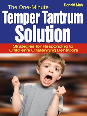 cover image of The One-Minute Temper Tantrum Solution